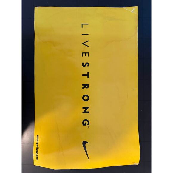 LIVESTRONG Nike “Hope Rides Again” Double-Sided Lance Armstrong Poster (2005) - Picture 1 of 2